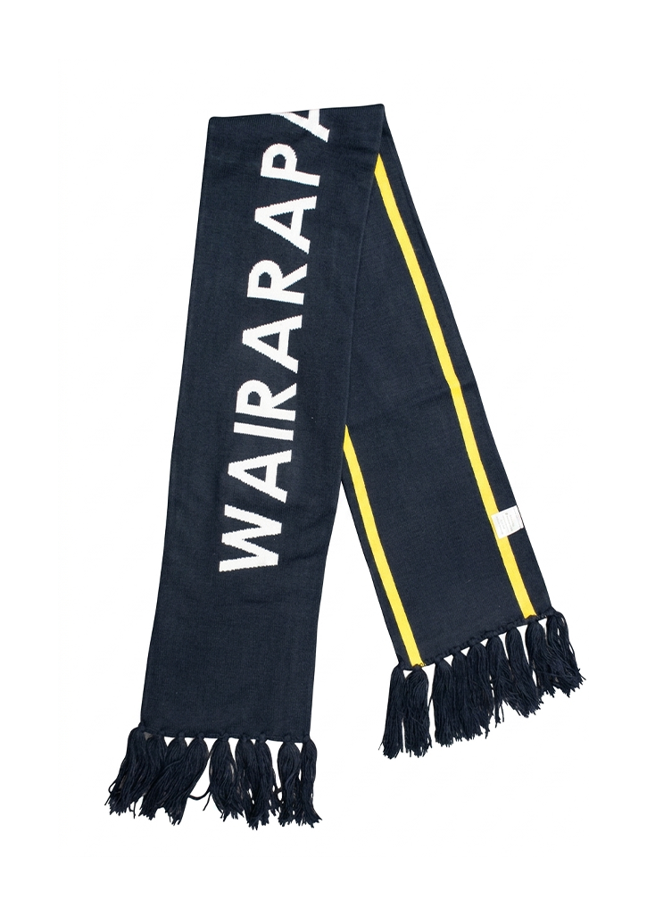 Wairarapa College Scarf Navy/Yellow 1SZ